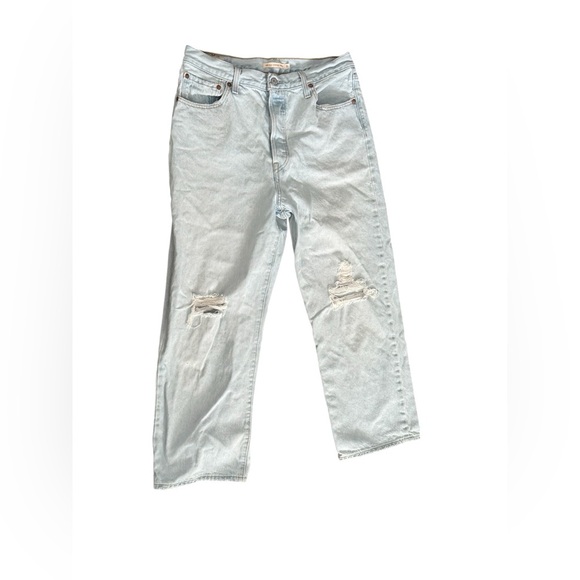 Levi's Denim - 🔥Levi’s Ribcage Straight Ankle Jeans | Size 31 | Light Wash Distressed